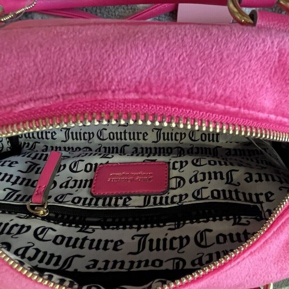 Juicy Couture Bag HOT PINK FREE LOVE HERITAGE Bowler Bag - Picture 3 of 5